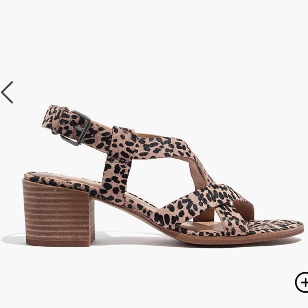 Madewell Alyssa Sandal in Spotted Calf Hair - Picture 2 of 11